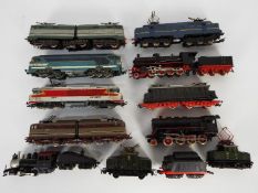 Fleischmann, Jouef, Lima, Piko, Others - A group of 11 unboxed HO Continental locomotives.