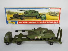Dinky - A boxed AEC Army Transporter with Chieftain Tank # 616.
