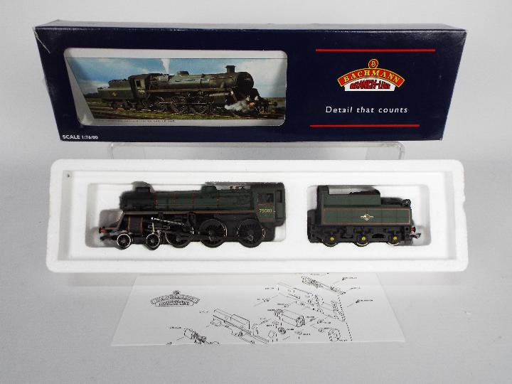 Bachmann - A boxed Bachmann #31-106A OO gauge Standard 4MT 4-6-0 steam locomotive and tender with