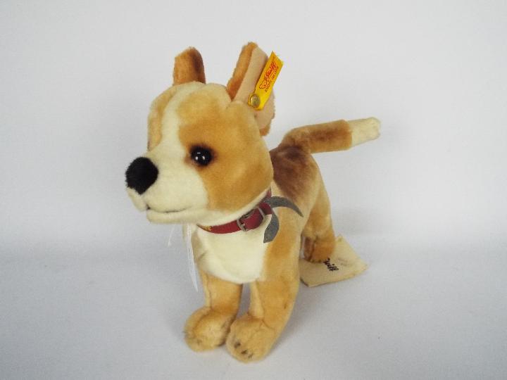 Steiff - two dogs - lot includes two Steiff dogs. One dog has a Steiff collar around its neck. - Image 2 of 6