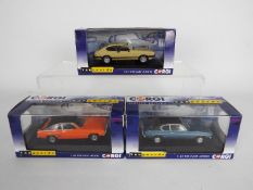 Corgi, Vanguards - Three boxed Limited Edition diecast 1:43 scale model Ford Capris from Vanguards.