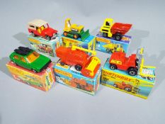 Matchbox - A collection of 6 x boxed 1970s Superfast vehicles including # 7 Volkswagen Golf,