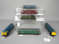 Hornby - Mainline - Lima - A collection of 6 x unboxed 00 gauge locos including Warship class