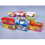 Matchbox - A collection of 6 x boxed 1970s Superfast vehicles including # 11 Car Transporter,