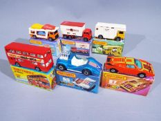 Matchbox - A collection of 6 x boxed 1970s Superfast vehicles including # 11 Car Transporter,