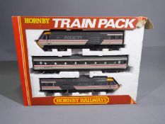 Hornby - A boxed 00 gauge train pack with an Intercity 125 power car, dummy power car and a coach.