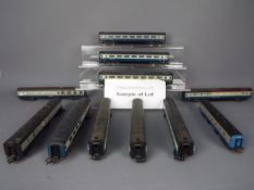 Hornby - Jouef - Lima - Airfix - A collection of 22 x unboxed Inter-City coaches in blue and grey.