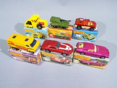 Matchbox - A collection of 6 x boxed 1970s Superfast vehicles including # 59 Planet Scout,