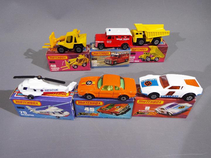 Matchbox - A collection of 6 x boxed 1970s Superfast vehicles including # 8 De Tomaso Pantera, - Image 3 of 3