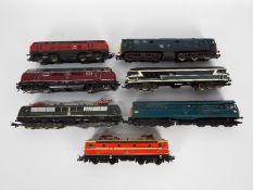 Airfix, Fleischmann, Lima, Jouef - Seven unboxed HO / OO gauge locomotives.