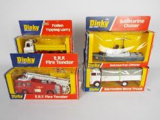 Dinky - 4 x boxed models, # 432 Foden Tipping Lorry, # 940 Mercedes Benz Truck, # 266 E.R.F.