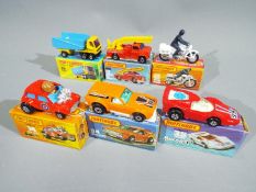 Matchbox - A collection of 6 x boxed 1970s Superfast vehicles including # 14 Mini-Ha-Ha,