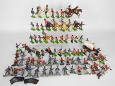 Britains - A collection of 52 x Britains Deetail Napoleonic soldiers including 10 x mounted and