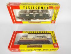 Fleischmann - Two boxed HO gauge Continental electric locomotives by Fleischmann.