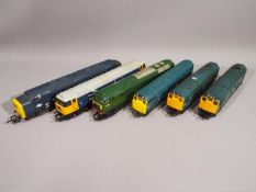 Hornby - Lima - A collection of 6 x unboxed 00 gauge locos including a class 55 English Electric