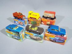 Matchbox - A collection of 6 x boxed 1970s Superfast vehicles including # 3 Porsche Turbo,