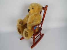 Traditional Treasures - A Traditional Treasures Teddy Bear with leopard foot and hand printed teddy