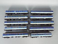 Lima - Ten unboxed OO gauge Lima Coaches in Regional Railways livery.