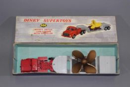 Dinky Toys - A boxed Dinky Toys #986 Mighty Antar Low Loader with Propeller.