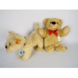 Steiff - two Steiff bears - lot includes a teddy bear named "Bobby" with a bow-tie and a yellow tag