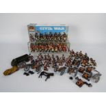 Imex - A collection of 69 x painted white metal soldier figures in 1:32 scale includes American