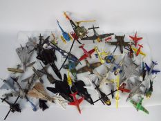 Dinky - Matchbox - Ertl - Majorette - A collection of over 40 x unboxed airplane and helicopter