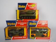 Dinky - 3 x boxed military models, # 612 Commando Jeep,