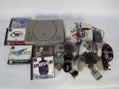 Sony - 2 x PlayStation consoles, a PlayStation with power lead,