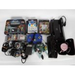 Nintendo - A Nintendo 64 console with a power lead, 3 x Gamester controllers,