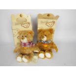 Steiff - two boxed Steiff teddy bears - lot includes two boxed teddy bears with yellow tags in