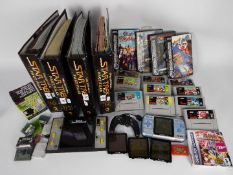 Nintendo - Sega - A collection of 10 x Super Nintendo games cartridges, 4 Sega Saturn games,