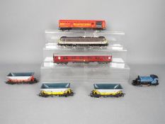 Hornby - A collection of 2 x locos and 5 x wagons including class 90 Electric loco # R471,