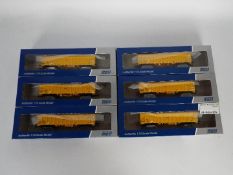 Dapol - A collection of 6 x boxed IOA wagons in yellow Network Rail livery.
