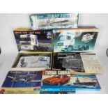 Revell - Italeri - Monogram - A group of 7 x boxed model kits including Revell # 7407 Volvo F-12