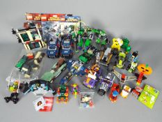 Lego - A quantity of pre built Lego vehi