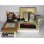 Acorn, BBC, Acornsoft - A boxed vintage PC, Cassette Recorder and games.