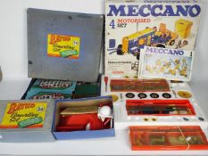 Meccano - Bayko - A boxed Meccano Motorised set 4 with boxed Bayko Converting sets 3 & 4.