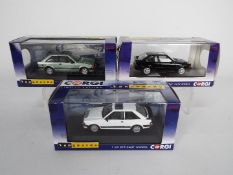 Corgi, Vanguards - Three boxed Limited Edition diecast 1:43 scale model Ford Escorts from Vanguards.