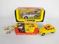 Corgi - 2 x boxed James Bond Citroen cars, a 2CV from For Your Eyes Only # 51655.