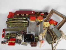 Hornby Dublo - A quantity of unboxed 3-Rail track and accessories including 9 x short curves,