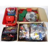 Lego - Megablox - M38 - Cobi - 5 x containers of mostly Lego pieces with some by the other makers