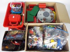 Lego - Megablox - M38 - Cobi - 5 x containers of mostly Lego pieces with some by the other makers