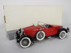 Franklin Mint - a 1:24 scale diecast model Stutz Black Hawk (1928), red,