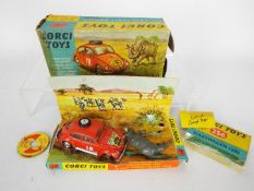 Corgi Toys - A boxed Corgi Toys #256 Volkswagen 1200 in East African Safari Trim.