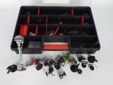 A quantity of Games Workshop and similar figures, predominantly painted, contained in carry case.