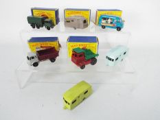Matchbox, Lesney, Moko - A group of seven Matchbox Regular Wheels, five of which are boxed.
