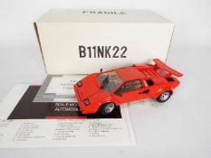 Franklin Mint - a 1:24 scale diecast model Lamborghini Countach 5000S, red, # B11NK22,