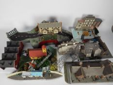 Hornby - Aifix - A collection of over a dozen 00 gauge buildings and scenic parts and accessories,