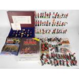 Britains - Blue Box - A collection of over 80 loose figures mostly soldiers also a boxed Blue Box