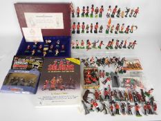 Britains - Blue Box - A collection of over 80 loose figures mostly soldiers also a boxed Blue Box
